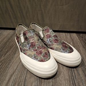 adidas Floral Slip-On Shoes - Green and Red